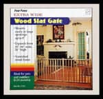 Four Paws Extra Wide Expandable Vertical Wood Slat Dog Gate 1ea/51-93 in W X 24 in H