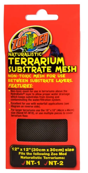 Zoo Med Naturalistic Terrarium Substrate Mesh Black 12 In X 12 In