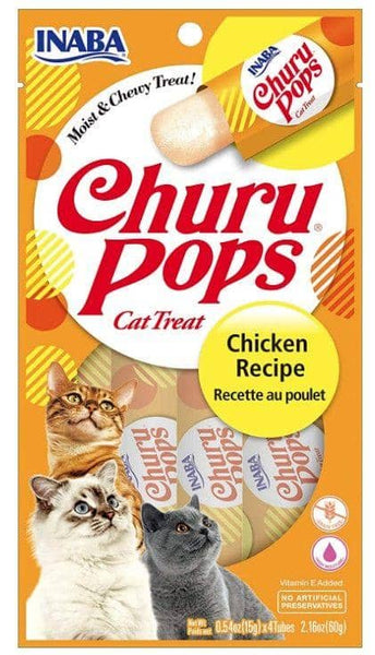 Image of Inaba Churu Pops Chicken Recipe Cat Treat