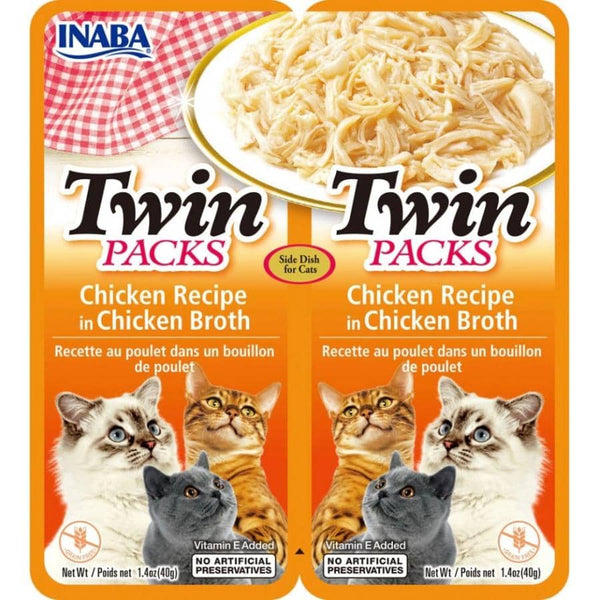 Image of Inaba Twin Packs Chicken Recipe in Chicken Broth for Cats