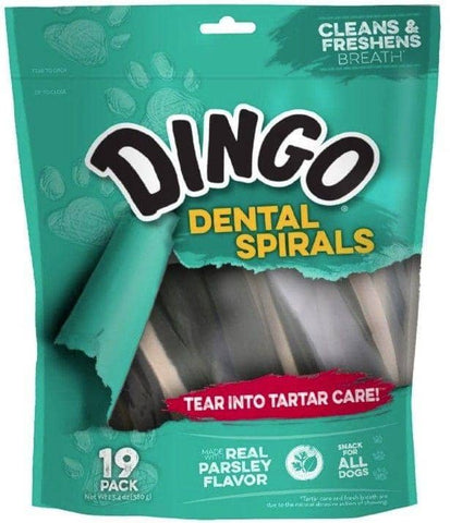 Image of Dingo Dental Spirals Fresh Breath Dog Treats