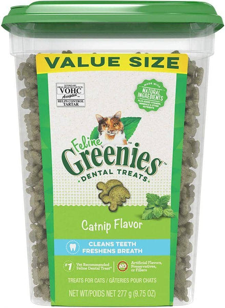Image of Greenies Feline Natural Dental Treats Catnip Flavor