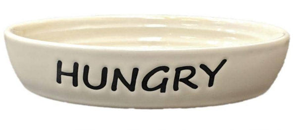 Image of Spot Oval Hungry Cat Dish 6"
