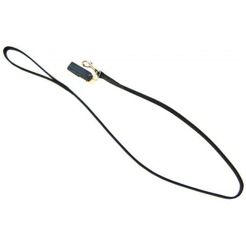 Image of Circle T Leather Lead  - 4' Long - Black
