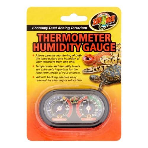 Zoo Med Dual Analog Thermometer and Humidity Gauge