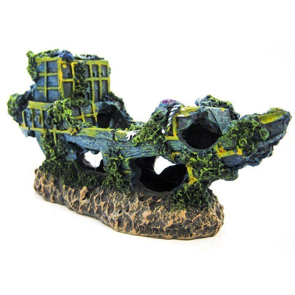 Image of Penn Plax Sunken Ship Aquarium Decor