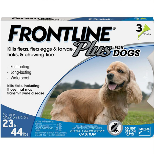 Frontline Plus for Dogs Under 23-44 LB Flea & Tick Treatment