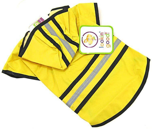 Image of Fashion Pet Rainy Day Dog Slicker - Yellow