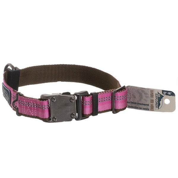 Image of K9 Explorer Reflective Adjustable Dog Collar - Rosebud