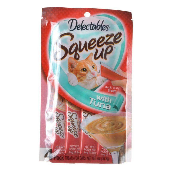 Image of Hartz Delectables Squeeze Up Cat Treat - Tuna