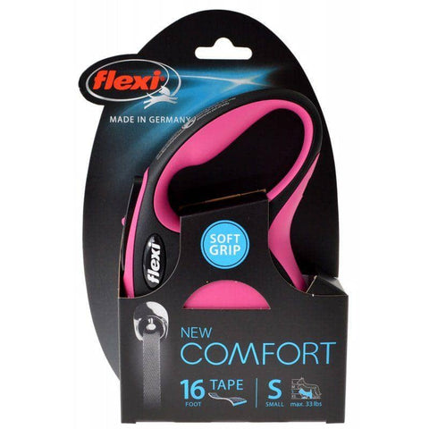 Image of Flexi New Comfort Retractable Tape Leash - Pink