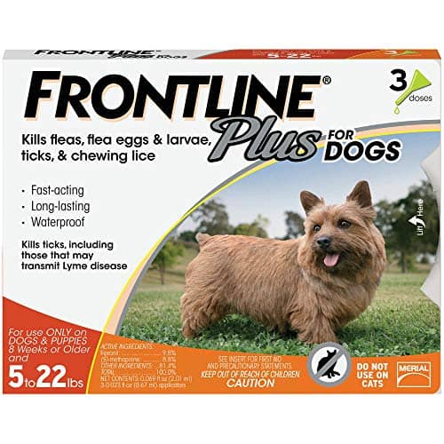 Frontline Plus for Dogs Under 22 LB Flea & Tick Treatment