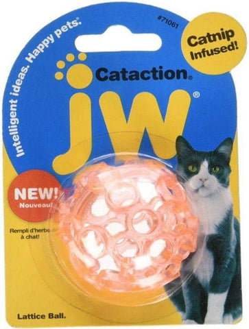 Image of JW Pet Cataction Catnip Infused Lattice Ball Cat Toy 