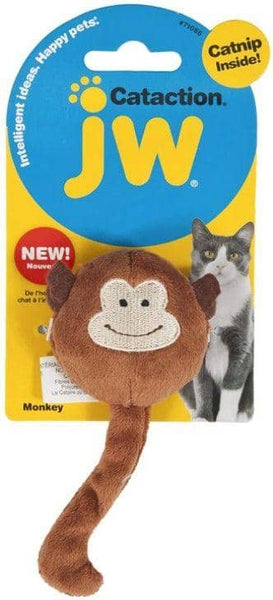 Image of JW Pet Cataction Catnip Plush Monkey Cat Toy