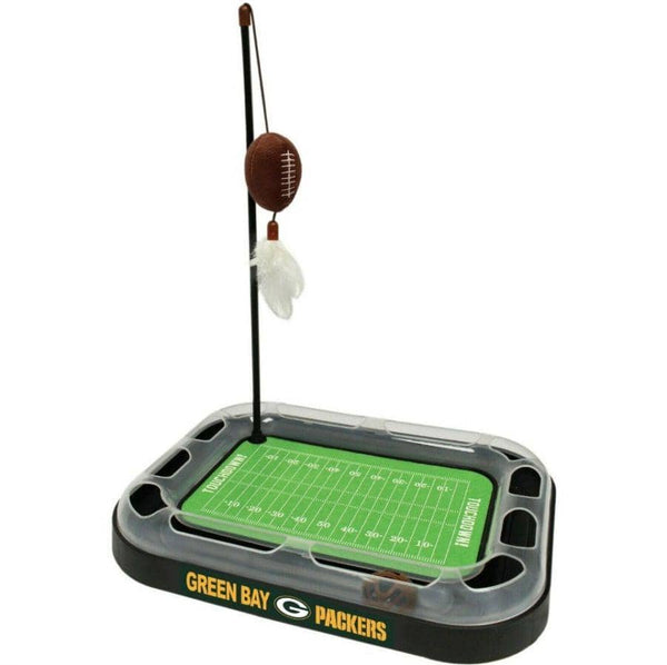 Image of Pets First Green Bay Packer Cat Scratcher