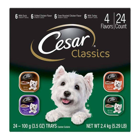 Cesar Poultry Variety Pack Dog Food 1ea/84.66 oz, 24 pk