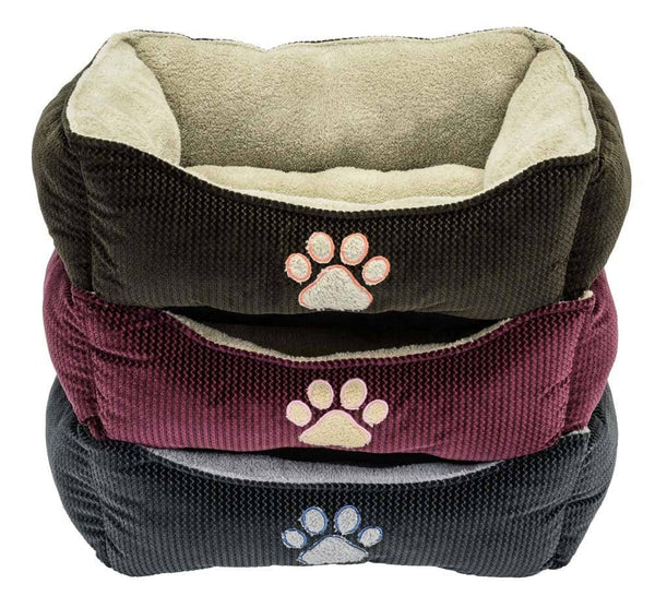DMC Box Bed With Paw Print 1ea
