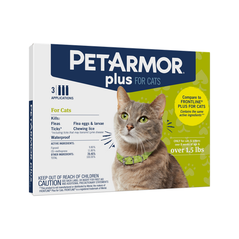 PETARMOR Plus Flea & Tick Prevention for Cats