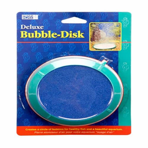 Penn-Plax Deluxe Bubble-Disk Air Stone Green, Blue 5 In, Large