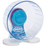 Prevue Pet Products Quiet Wheel Exercise Wheel For Small Animals For Mouse/Gerbil Translucent Blue, White 6 In