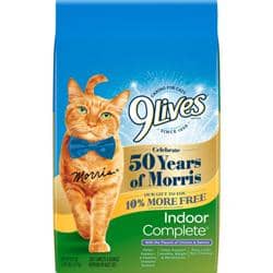 9Lives Indoor Complete Dry Cat Food 1ea/3.15 lb