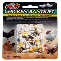 Zoo Med Chicken Banquet Mineral Block For Backyard Laying Hens Multi-Color 6.17 Oz