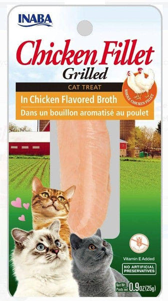 Image of Inaba Chicken Fillet Grilled Cat Treat in Chicken Flavored Broth