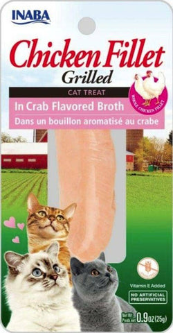 Image of Inaba Chicken Fillet Grilled Cat Treat in Crab Flavored Broth