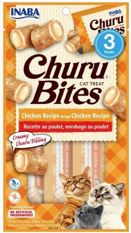 Image of Inaba Churu Bites Cat Treat Chicken Recipe wraps Chicken Recipe