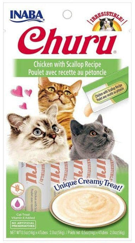 Image of Inaba Churu Chicken with Scallop Recipe Creamy Cat Treat