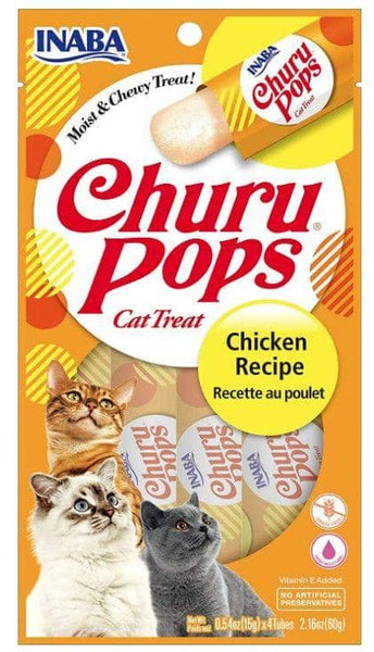 Image of Inaba Churu Pops Chicken Recipe Cat Treat