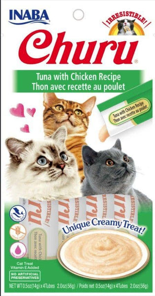 Image of Inaba Churu Tuna with Chicken Recipe Creamy Cat Treat