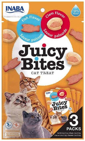 Image of Inaba Juicy Bites Cat Treat Fish and Clam Flavor