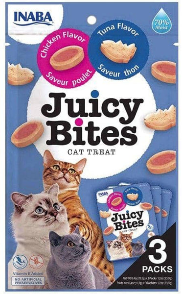 Image of Inaba Juicy Bites Cat Treat Tuna and Chicken Flavor