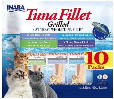 Image of Inaba Tuna Fillet Cat Treat Whole Tuna Fillet Variety Pack