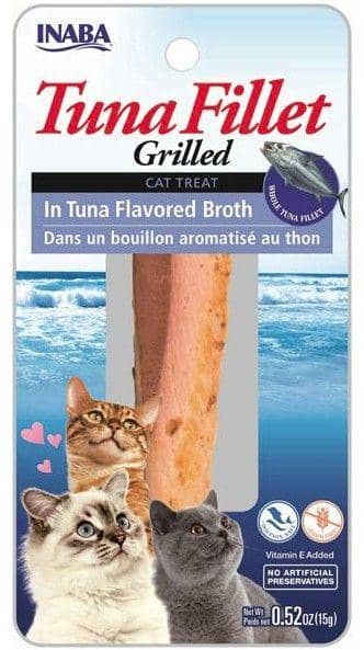Image of Inaba Tuna Fillet Grilled Cat Treat in Tuna Flavored Broth