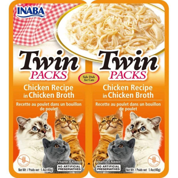 Image of Inaba Twin Packs Chicken Recipe in Chicken Broth for Cats