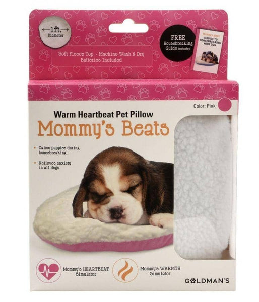 Image of Goldmans Mommys Beats Warm Heartbeat Pet Pillow Pink