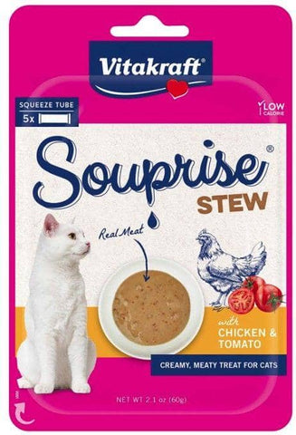 Image of VitaKraft Souprise Stew Lickable Cat Treat Chicken and Tomato