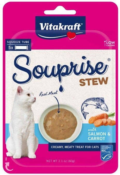 Image of VitaKraft Souprise Stew Lickable Cat Treat Salmon and Carrot