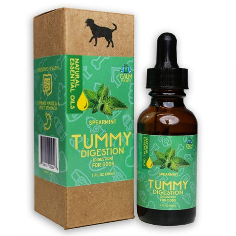 Image of Calm Paws Tummy Spearmint Digestion Aid Essential Oil for Dogs