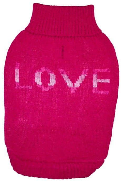 Image of Fashion Pet True Love Dog Sweater Pink