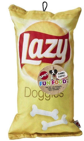 Image of Spot Fun Food Lazy Doggie Chips Plush Dog Toy