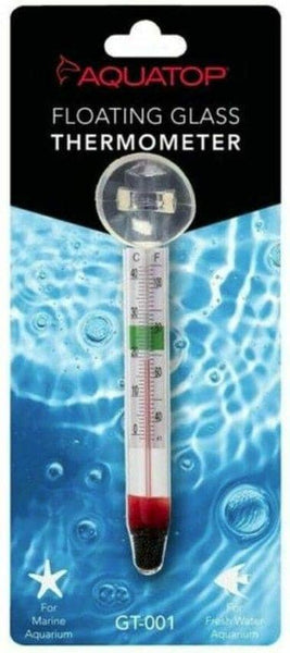 Image of Aquatop Glass Aquarium Thermometer with Suction Cup