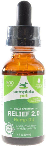 Image of Complete Pet Relief 2.0 Hemp Oil 500mg