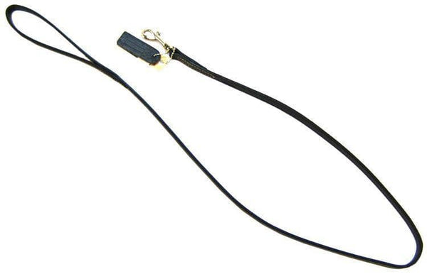 Image of Circle T Leather Lead  - 4' Long - Black