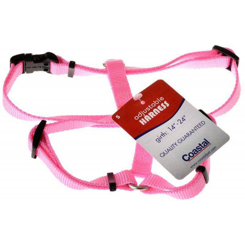 Image of Tuff Collar Nylon Adjustable Harness - Bright Pink