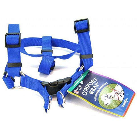 Image of Tuff Collar Comfort Wrap Nylon Adjustable Harness - Blue
