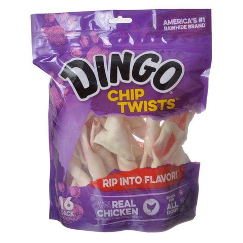 Image of Dingo Chip Twists Meat & Rawhide Chew