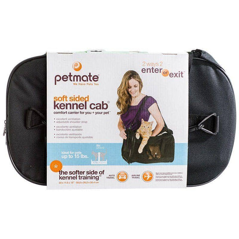 Image of Petmate Soft Sided Kennel Cab Pet Carrier - Black